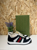 Sneakers Gucci Screener Donna | Pelle Nero/Bianco | 570442