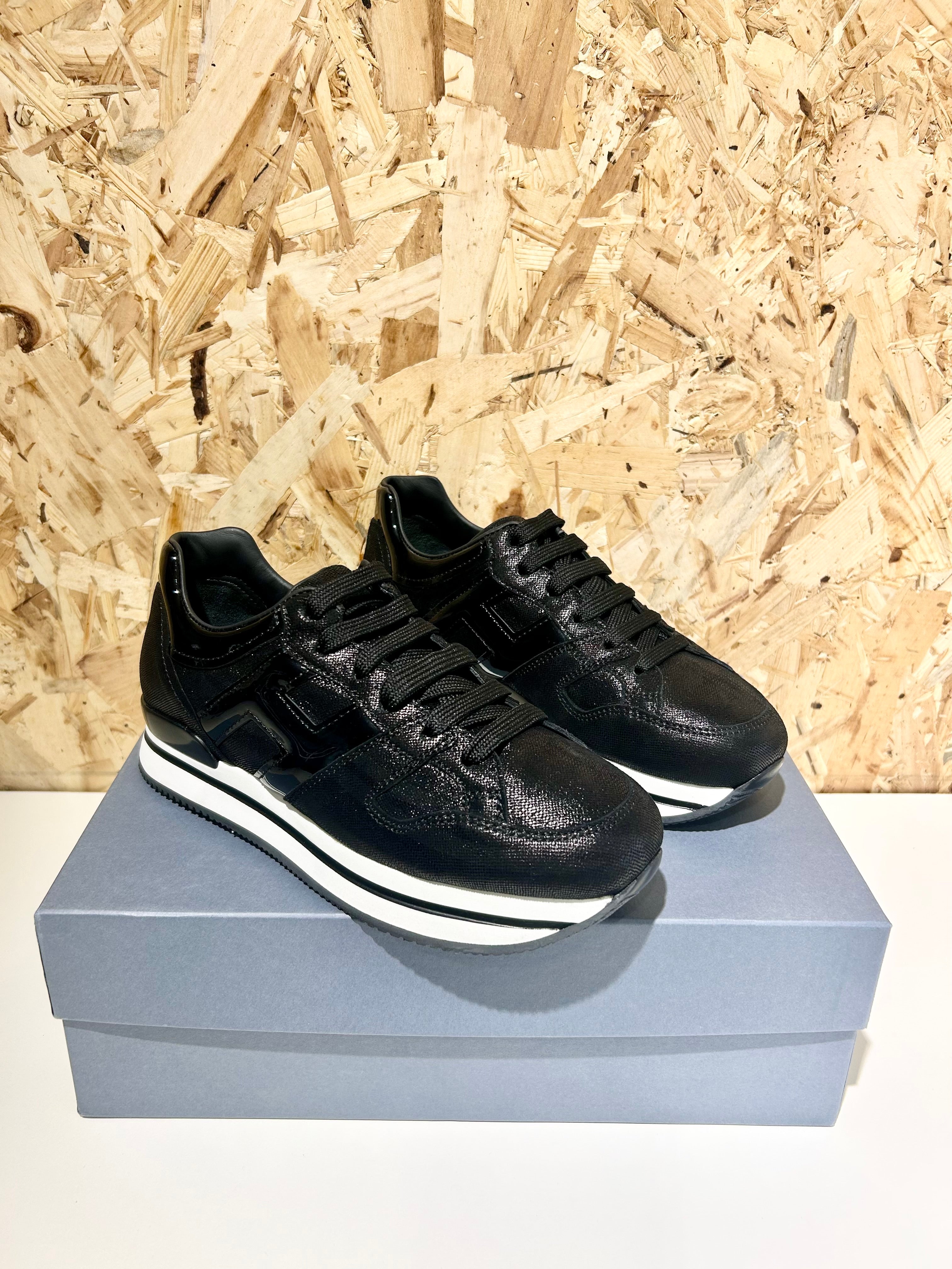 Hogan MIDI H222 Scarpe da Donna Taglia 36.5 nero