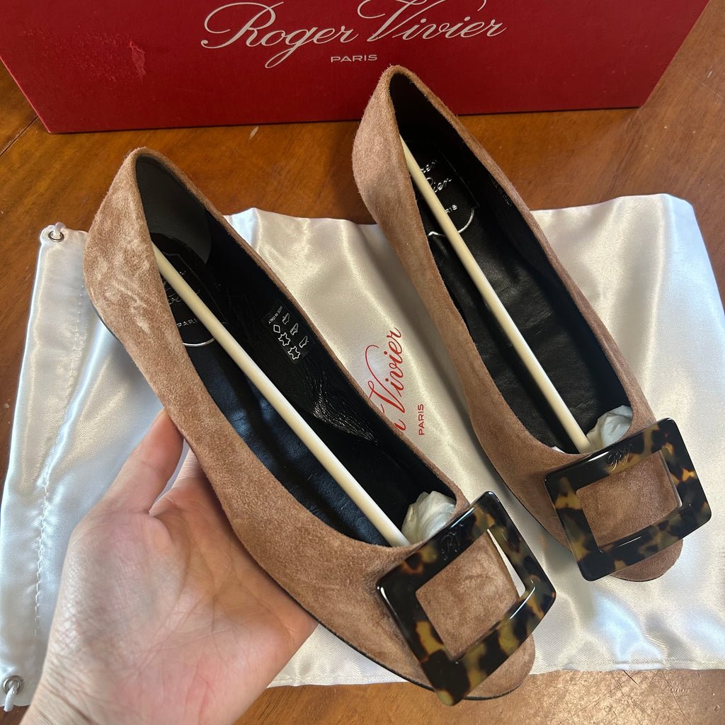 Roger Vivier ballerine Donna Taglia 35.5 Marrone