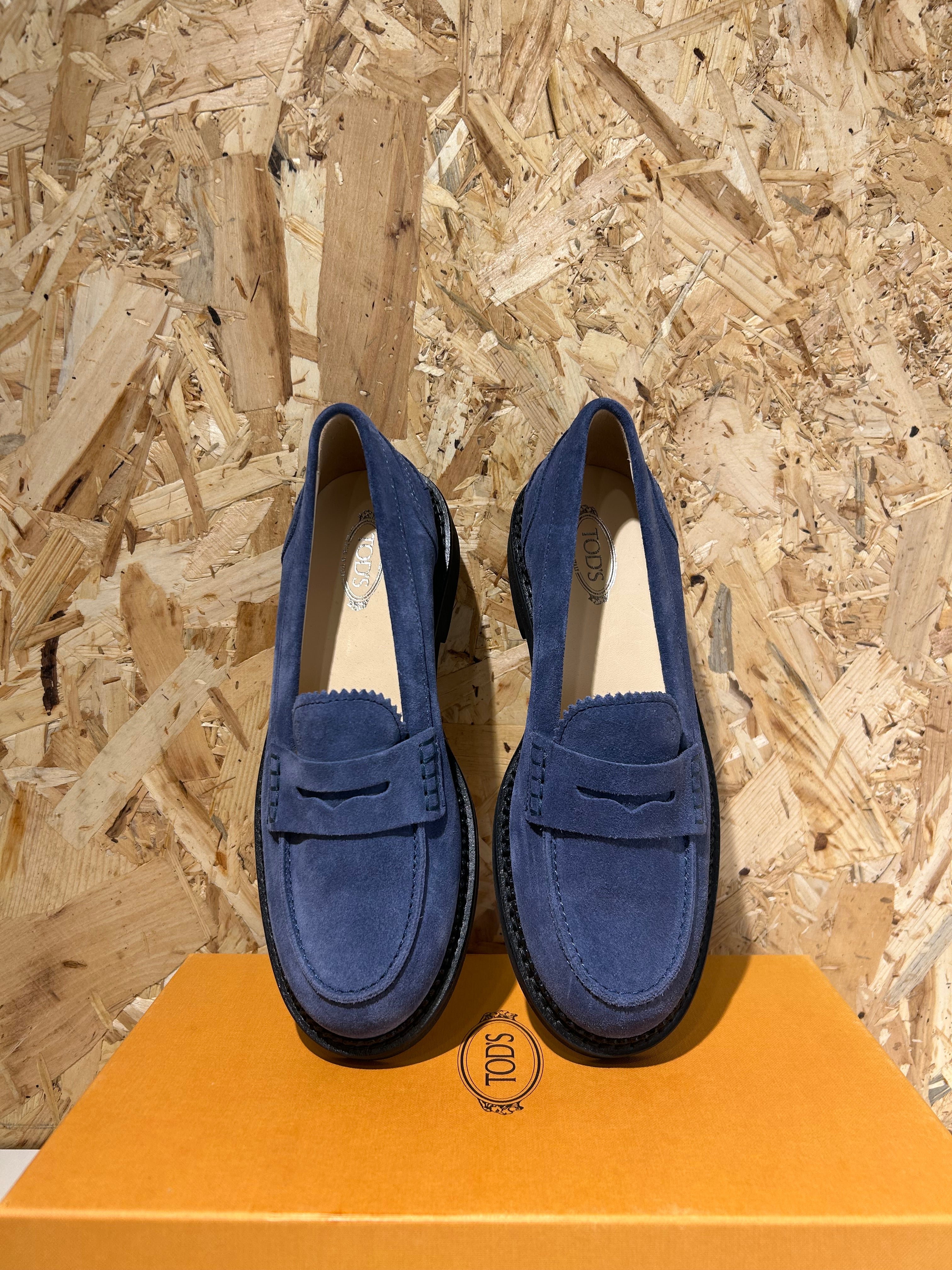 Tod’s Scarpe da donna mocassino Taglia 36.5 blu camoscio