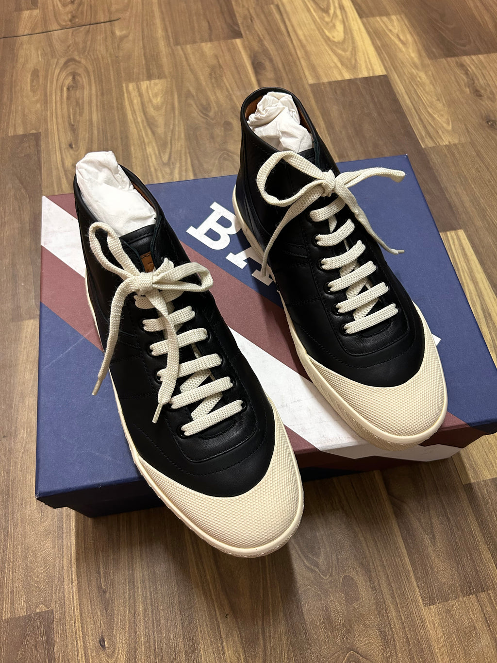 Scarpe Uomo sneakers alte originali Bally Savio /00 Calf Plain