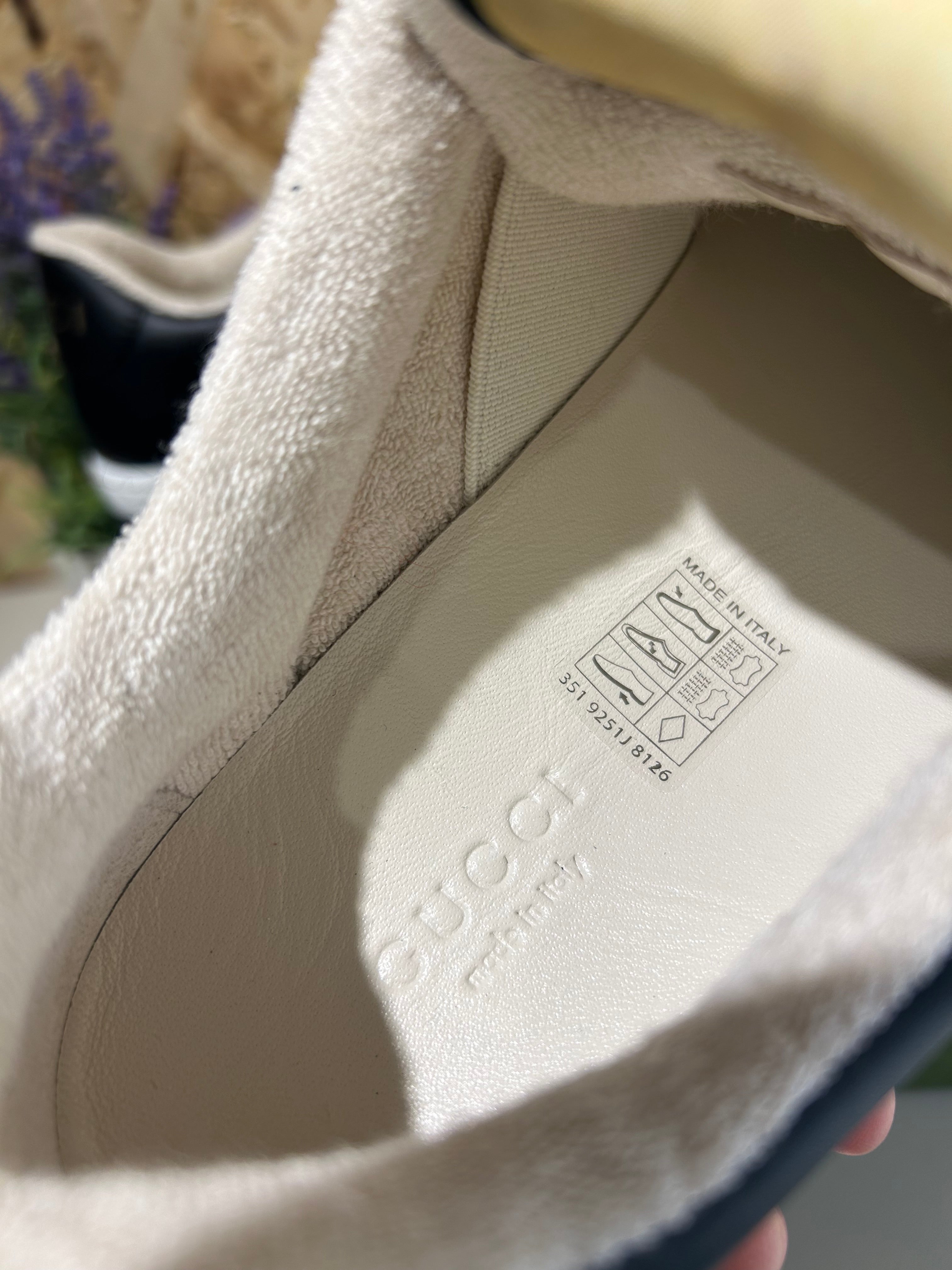Sneakers Gucci Screener Donna | Pelle Nero/Bianco | 570442