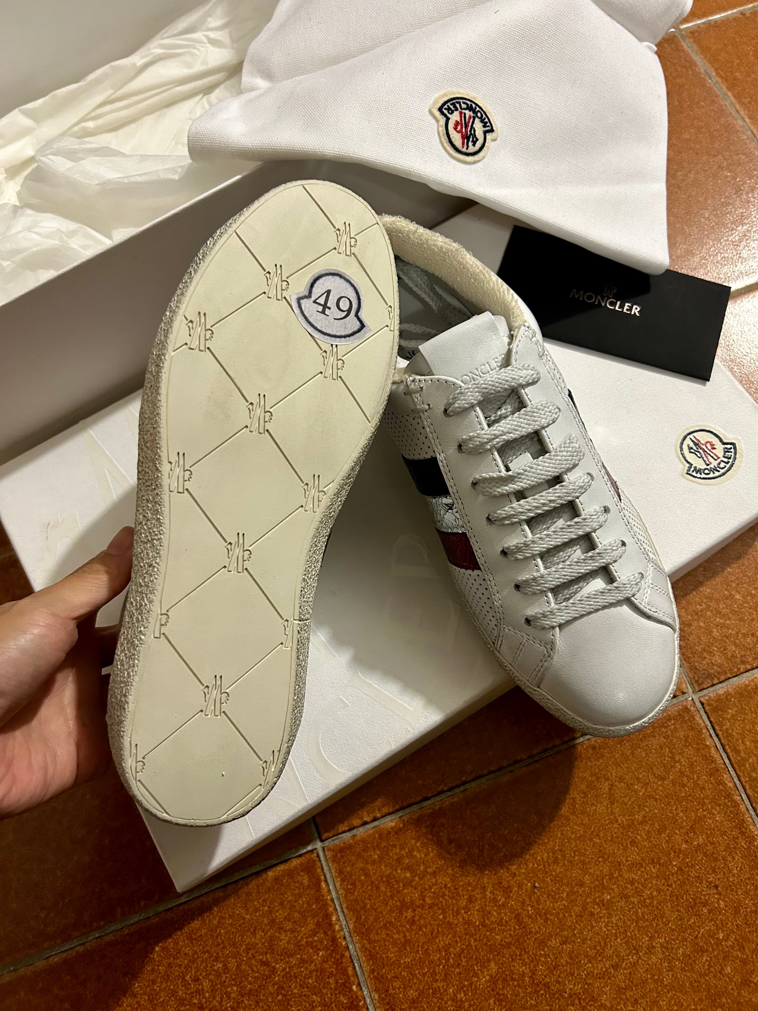 Moncler Sneakers Ryegrass scarpe donna pelle bianche