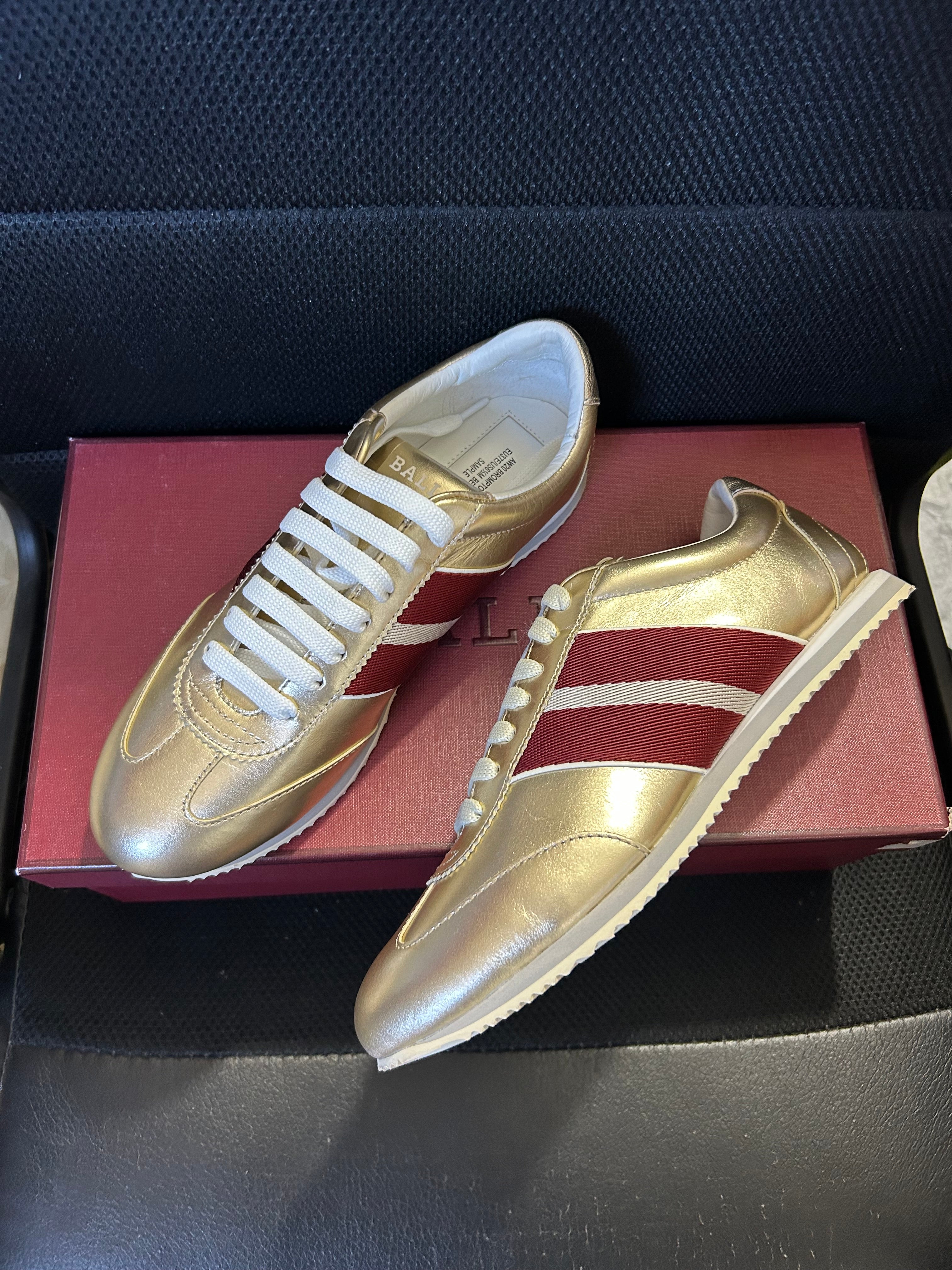 Sneakers Bally Althea donna pelle metallizzata oro