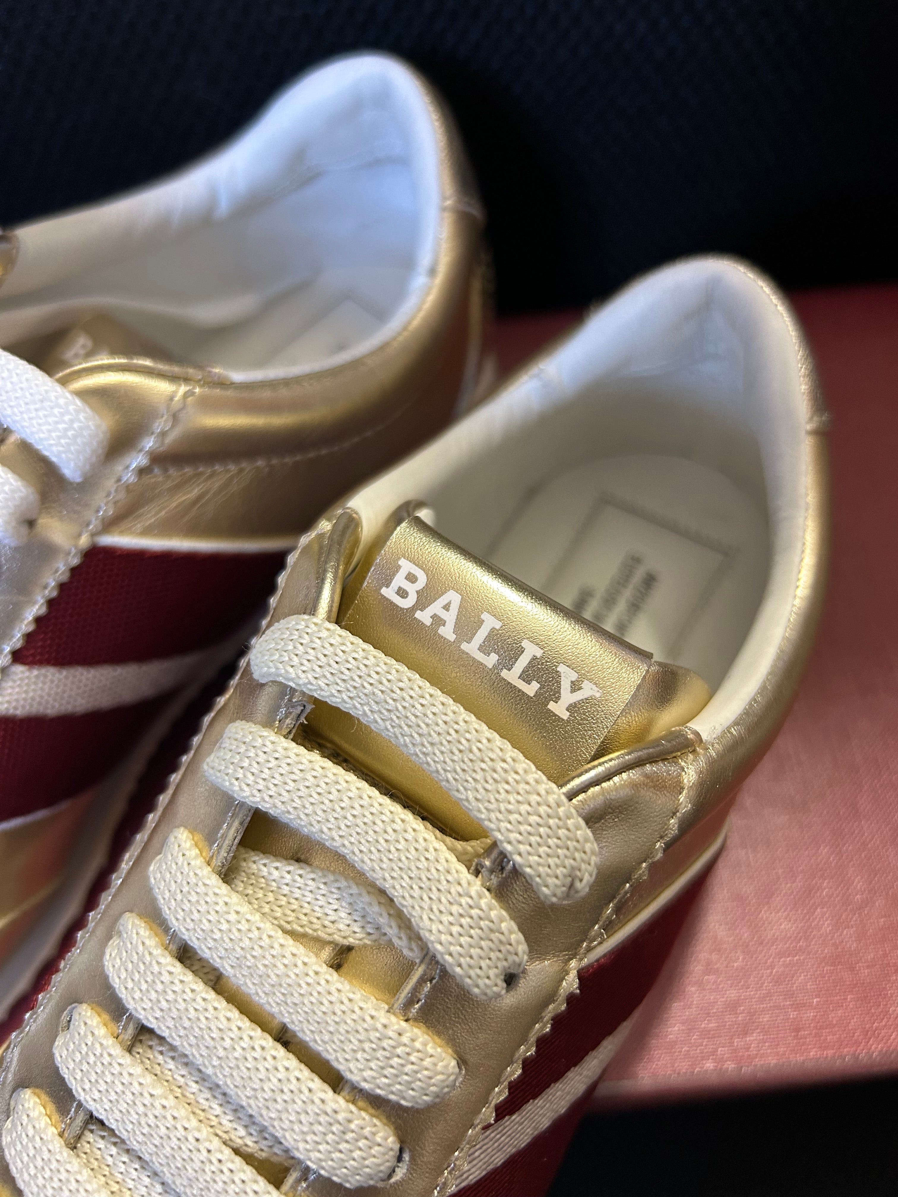 Sneakers Bally Althea donna pelle metallizzata oro