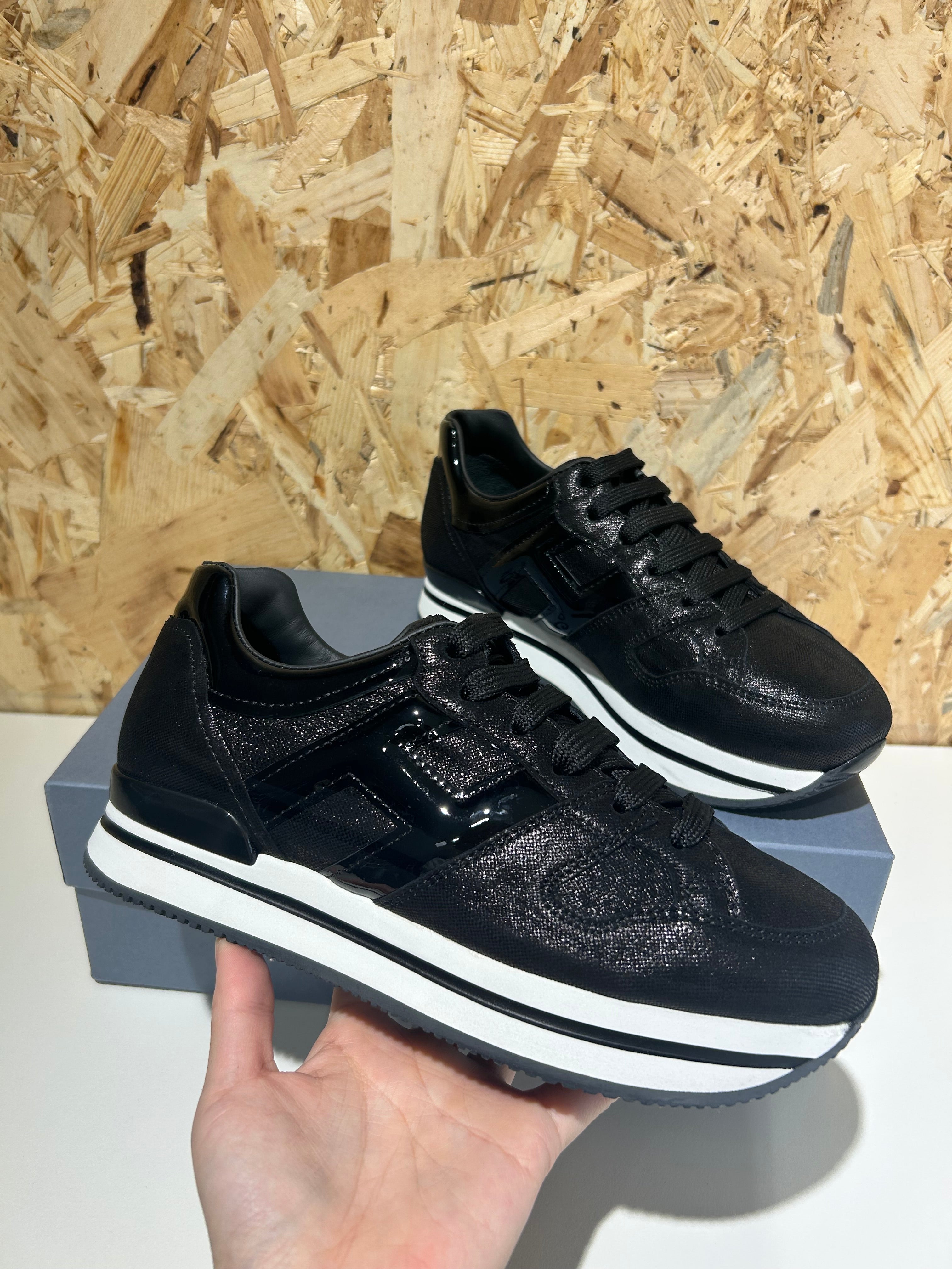 Hogan MIDI H222 Scarpe da Donna Taglia 36.5 nero