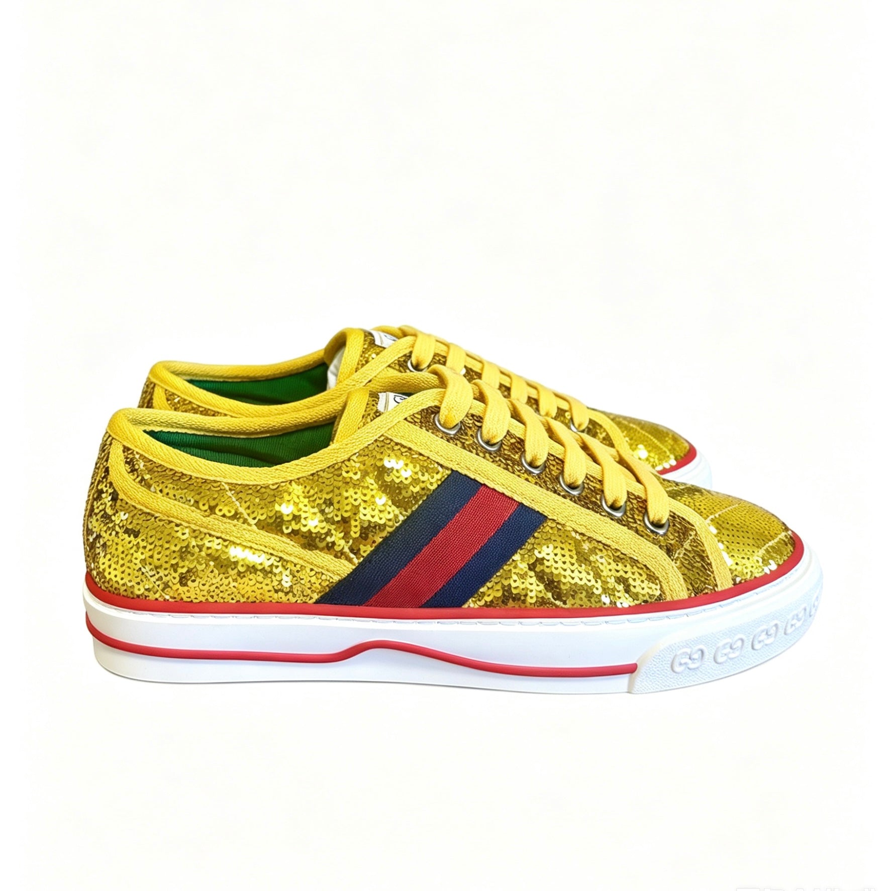 Gucci Sneakers Tennis 1977 donna in paillettes oro