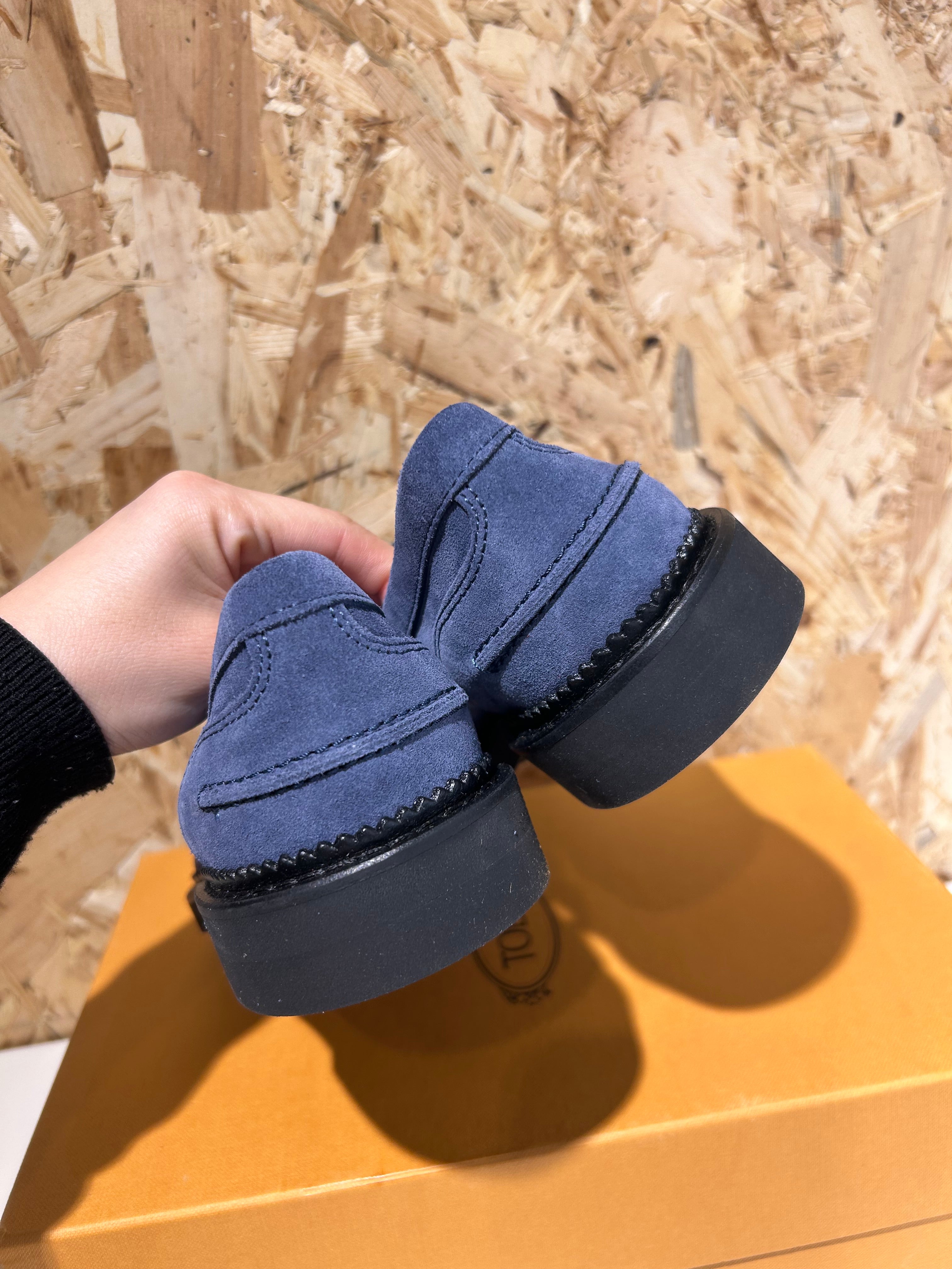 Tod’s Scarpe da donna mocassino Taglia 36.5 blu camoscio