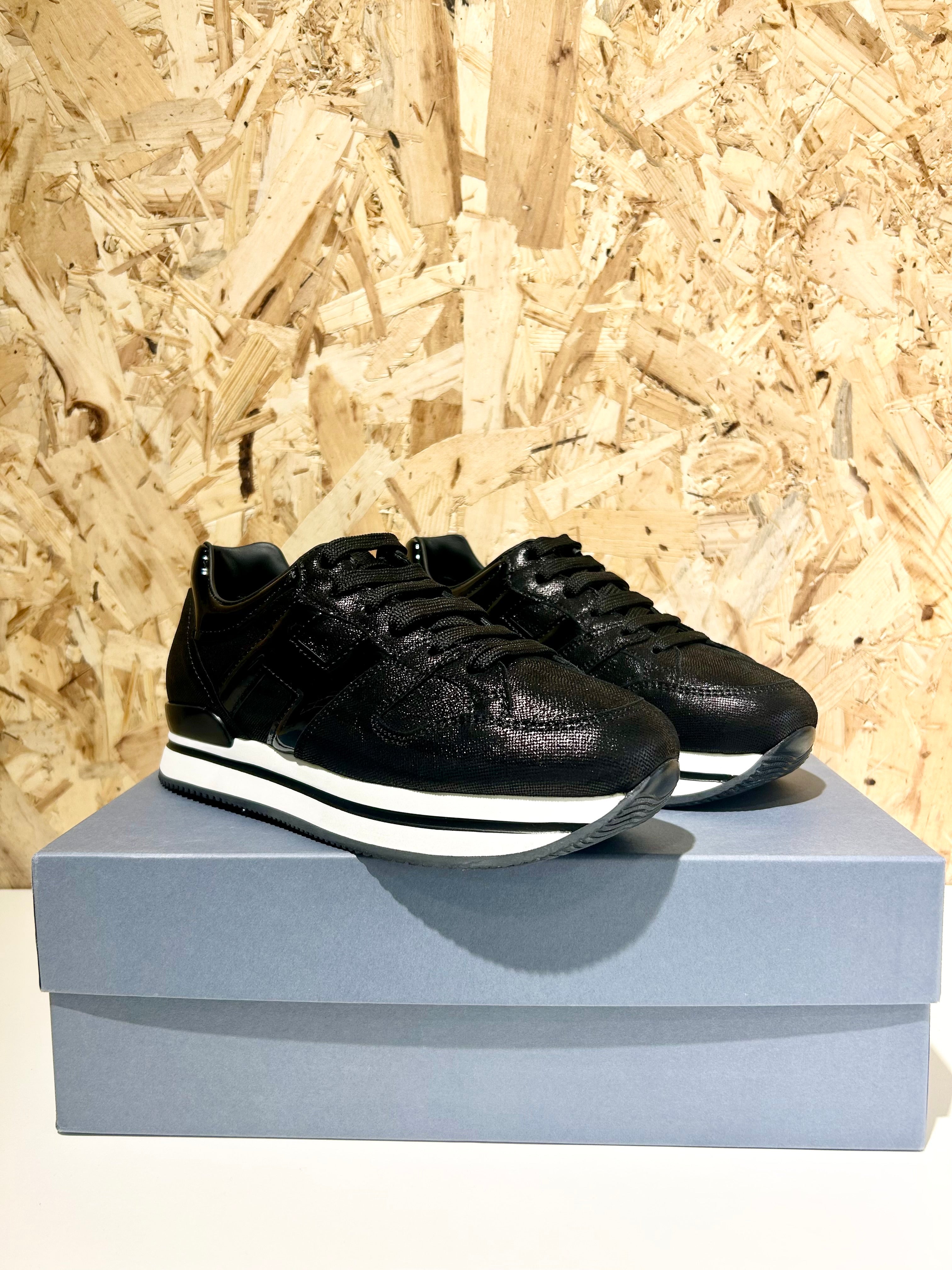 Hogan MIDI H222 Scarpe da Donna Taglia 36.5 nero