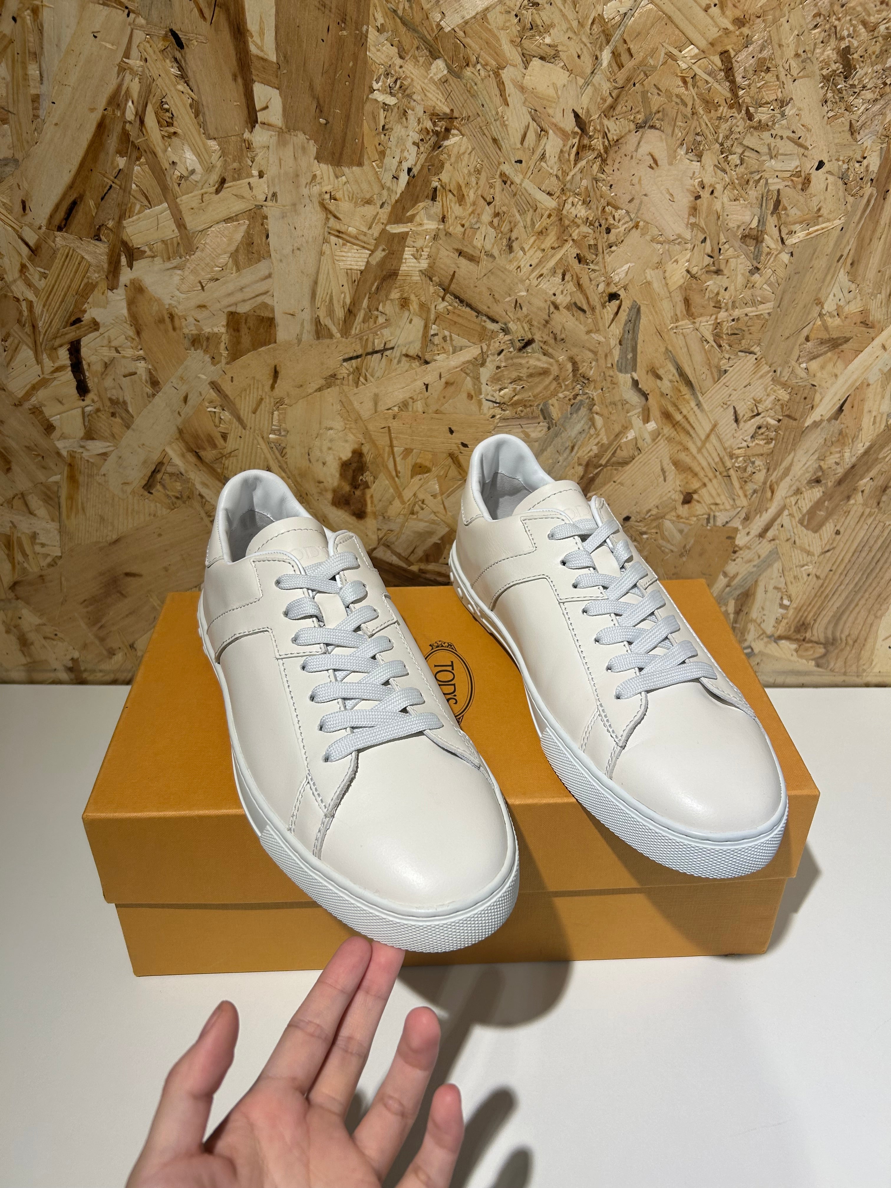 Tod’s scarpe da uomo panna EU8.5 Taglia 42.5