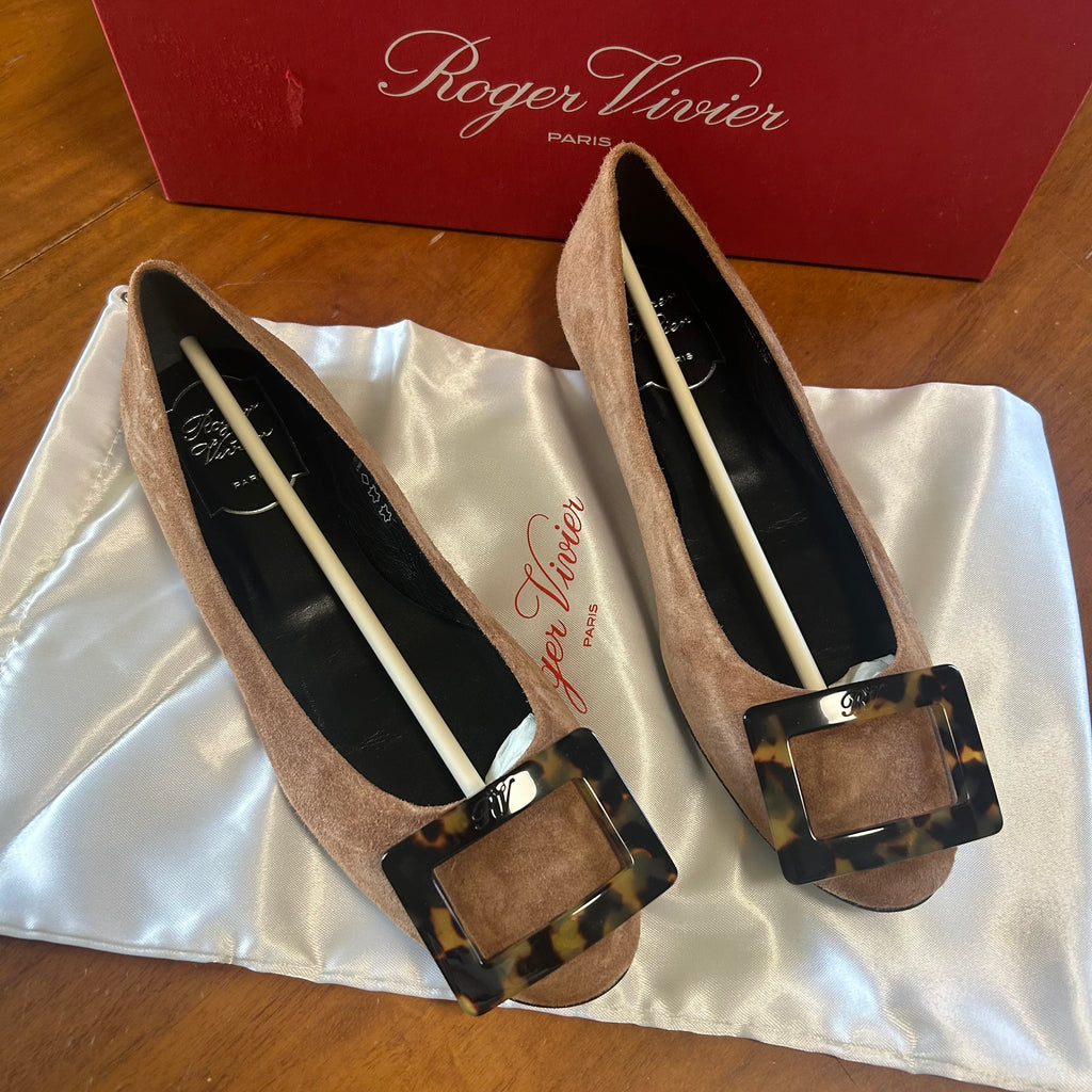 Roger Vivier ballerine Donna Taglia 35.5 Marrone