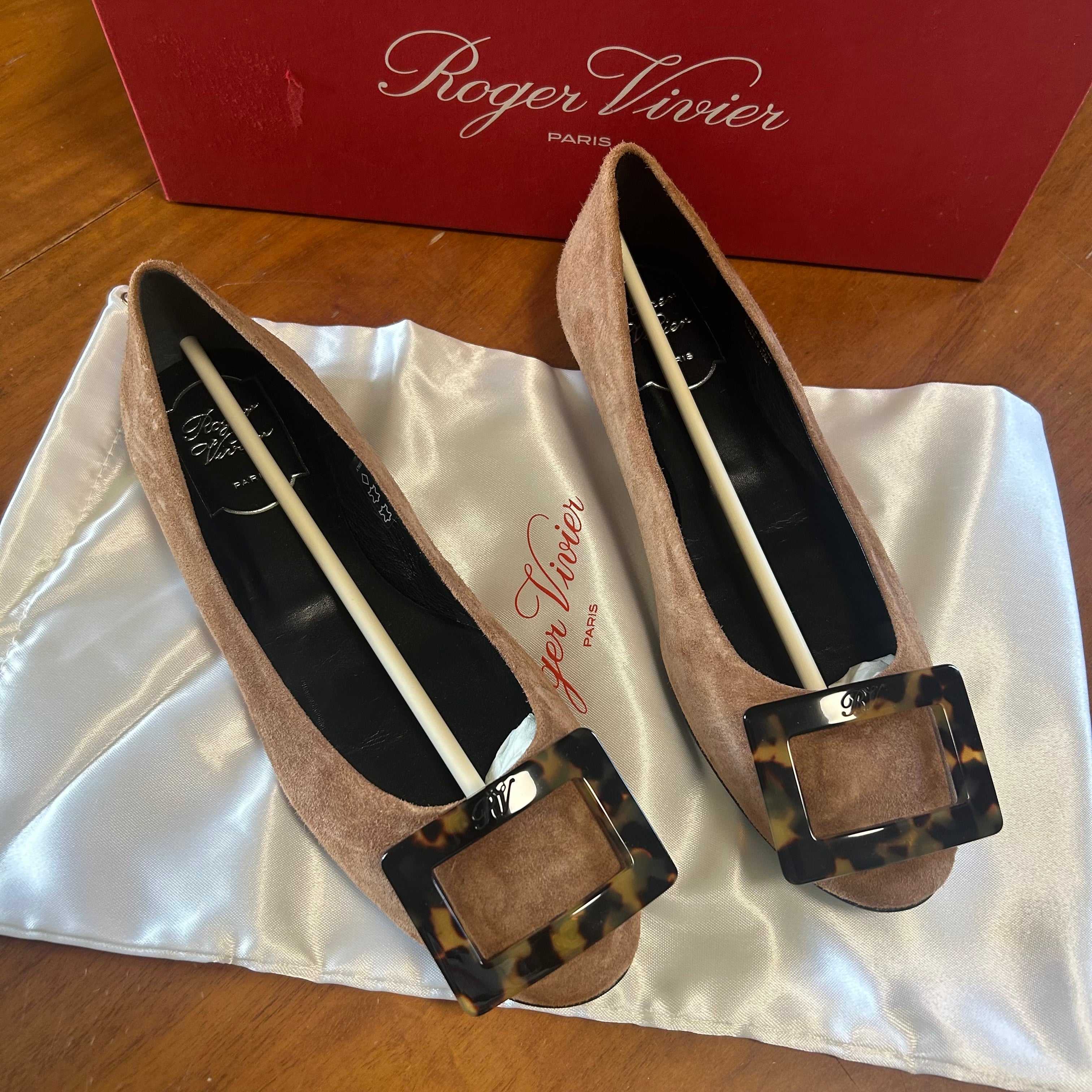 Roger Vivier ballerine Donna Taglia 35.5 Marrone