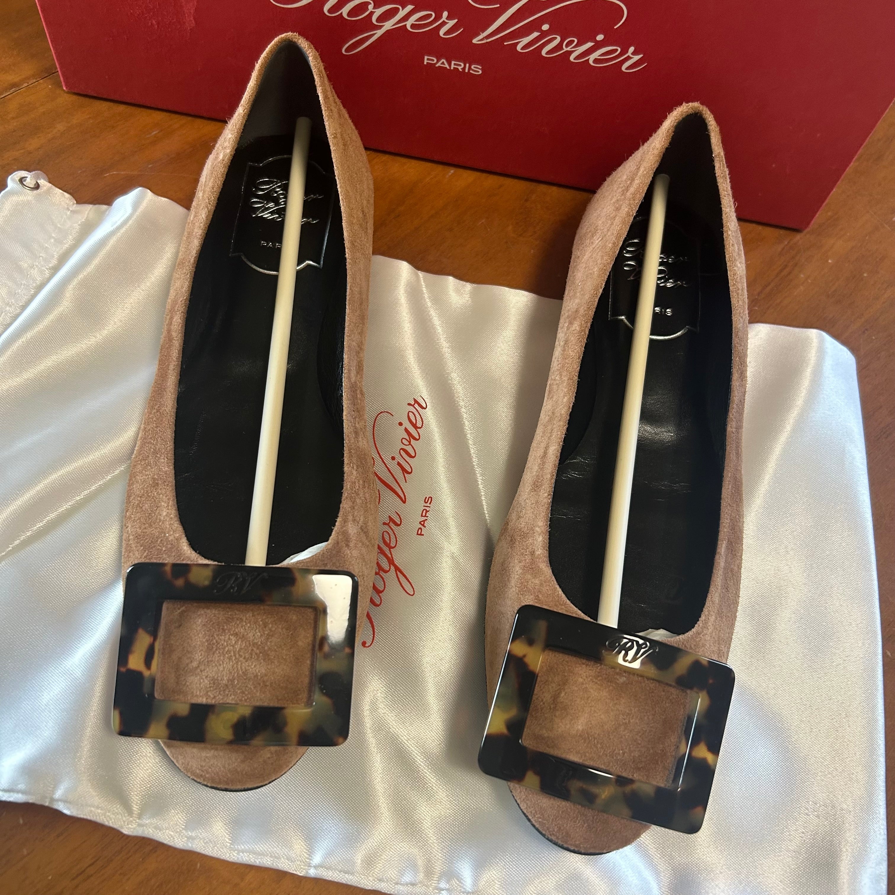 Roger Vivier ballerine Donna Taglia 35.5 Marrone