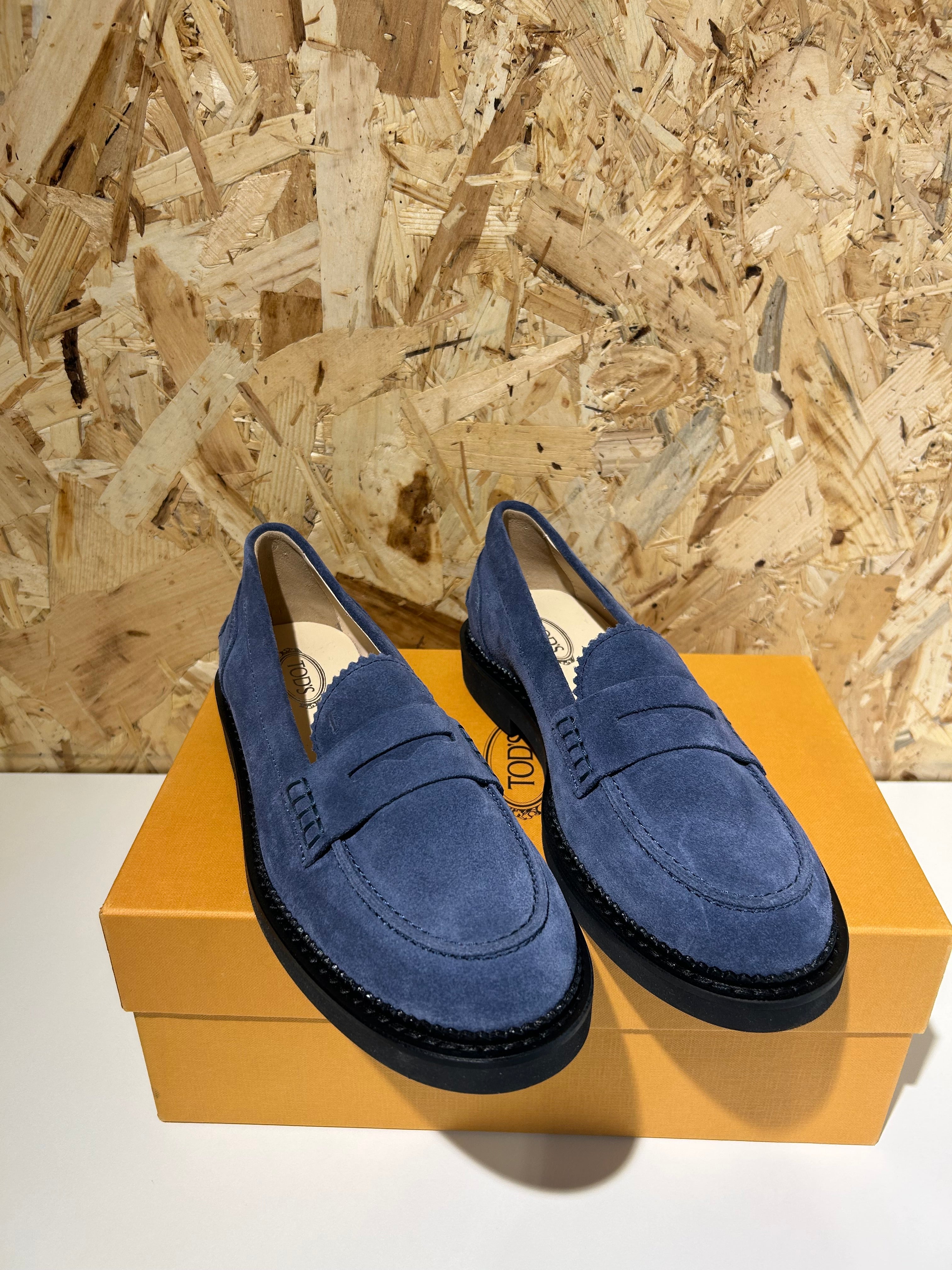 Tod’s Scarpe da donna mocassino Taglia 36.5 blu camoscio