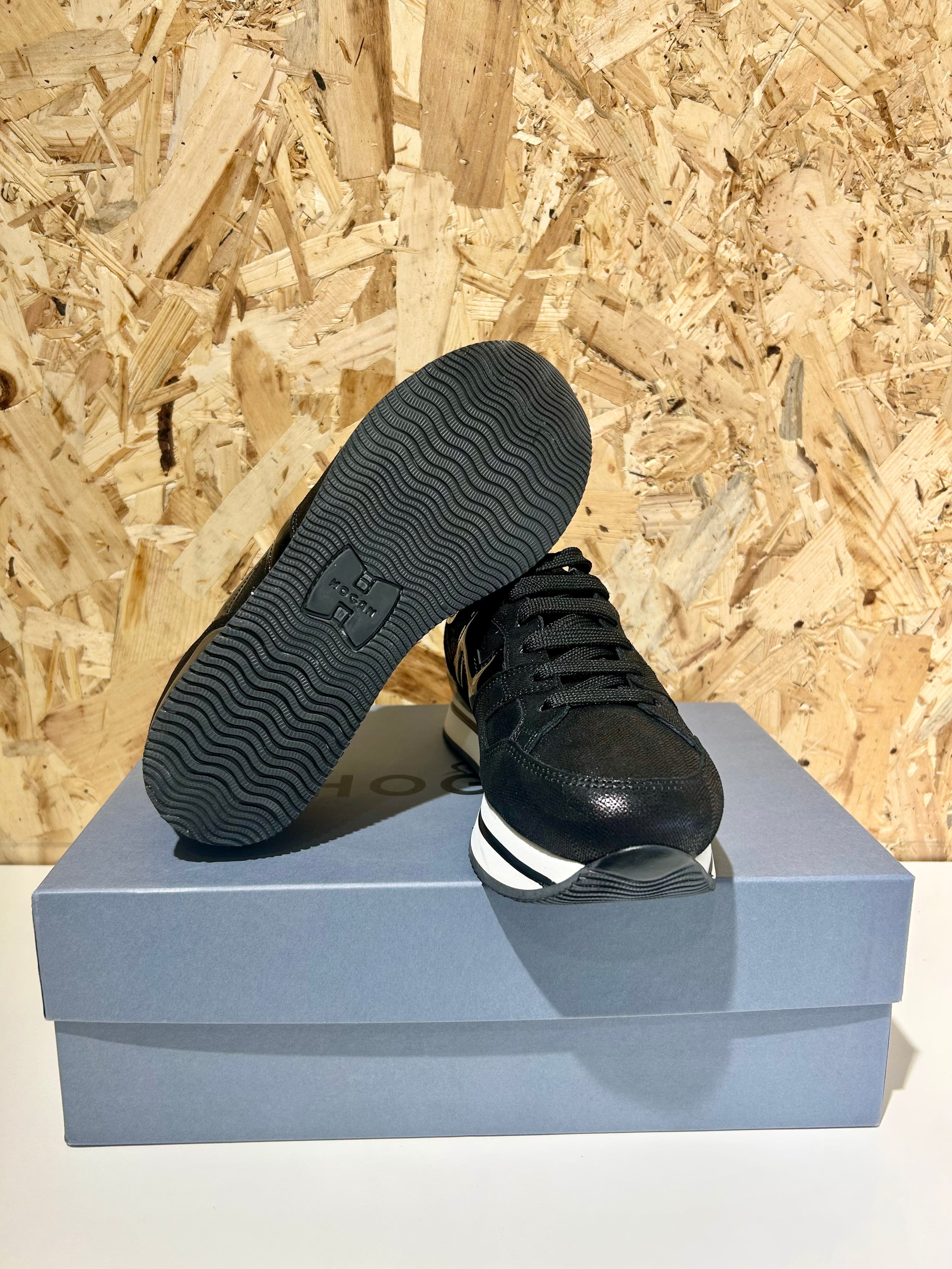 Hogan MIDI H222 Scarpe da Donna Taglia 36.5 nero