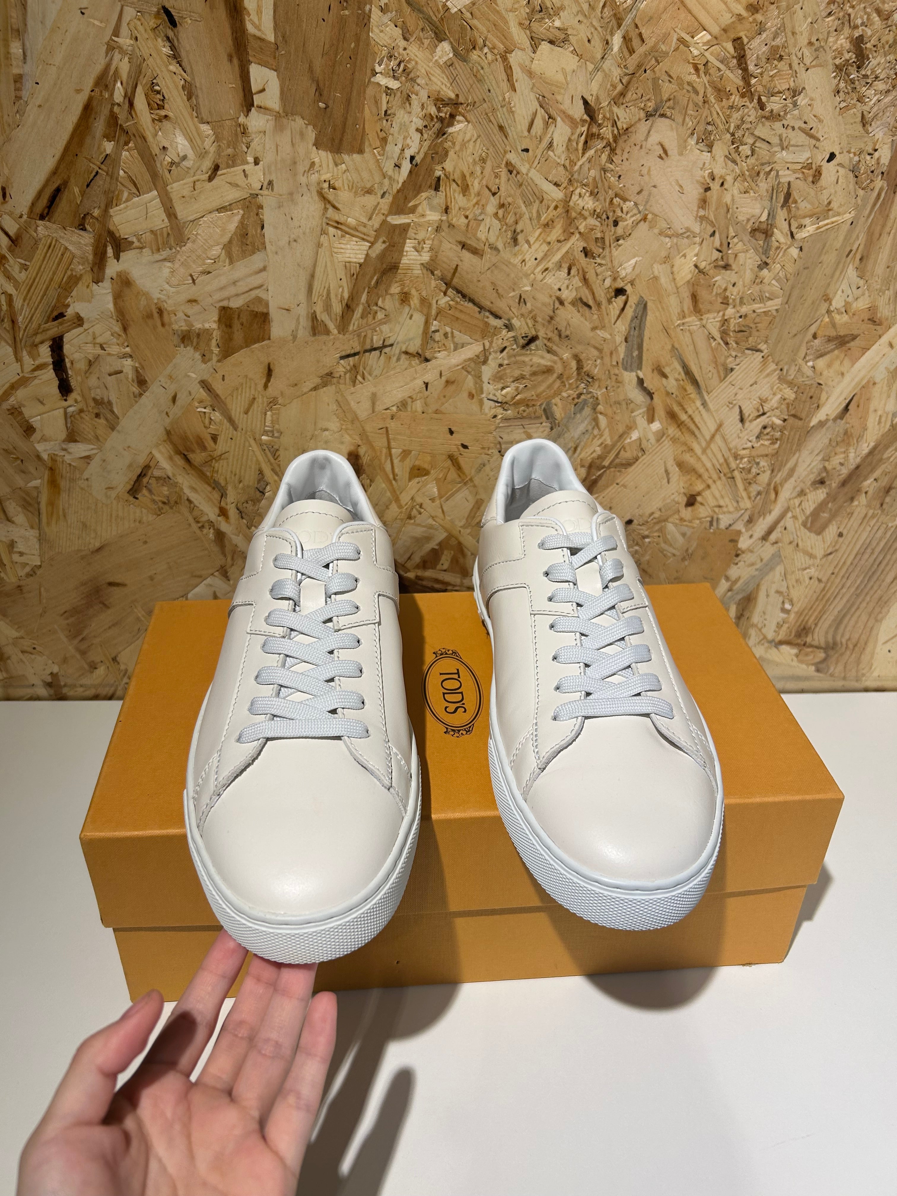 Tod’s scarpe da uomo panna EU8.5 Taglia 42.5