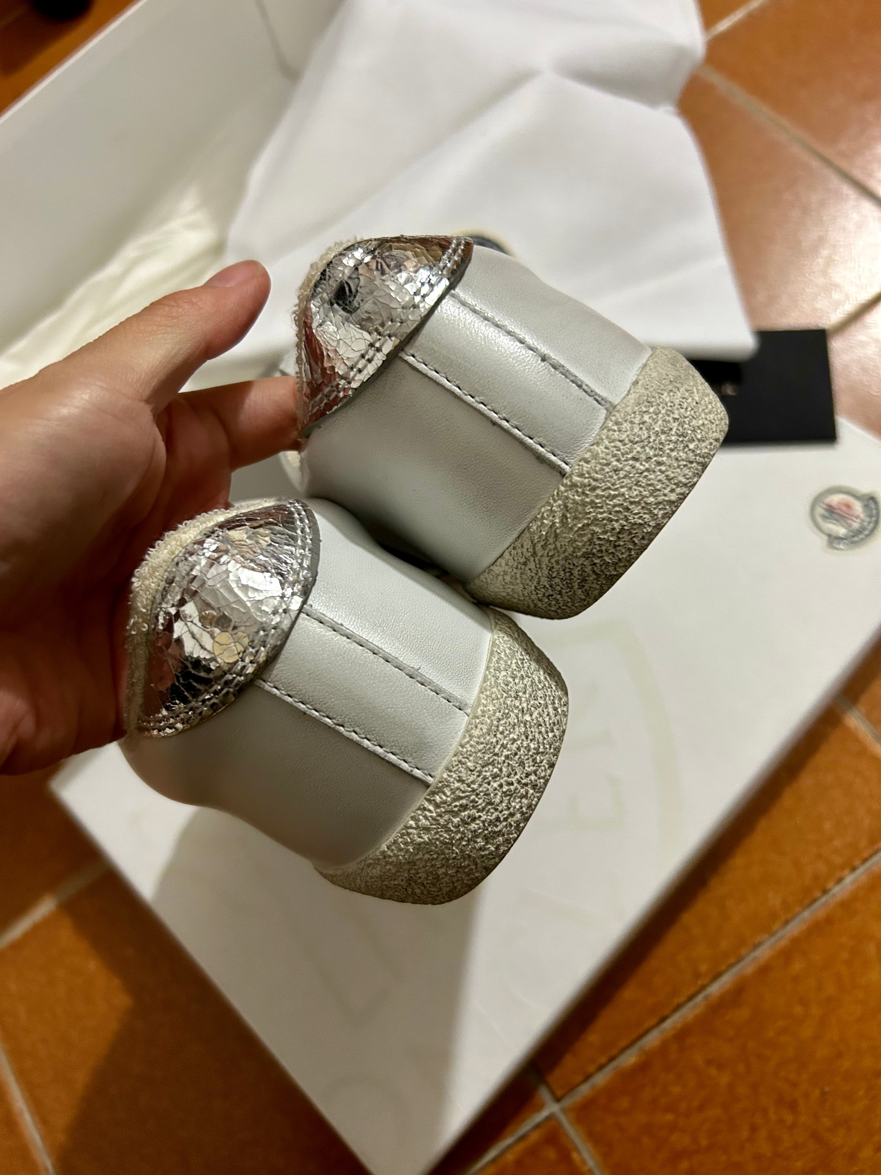 Moncler Sneakers Ryegrass scarpe donna pelle bianche
