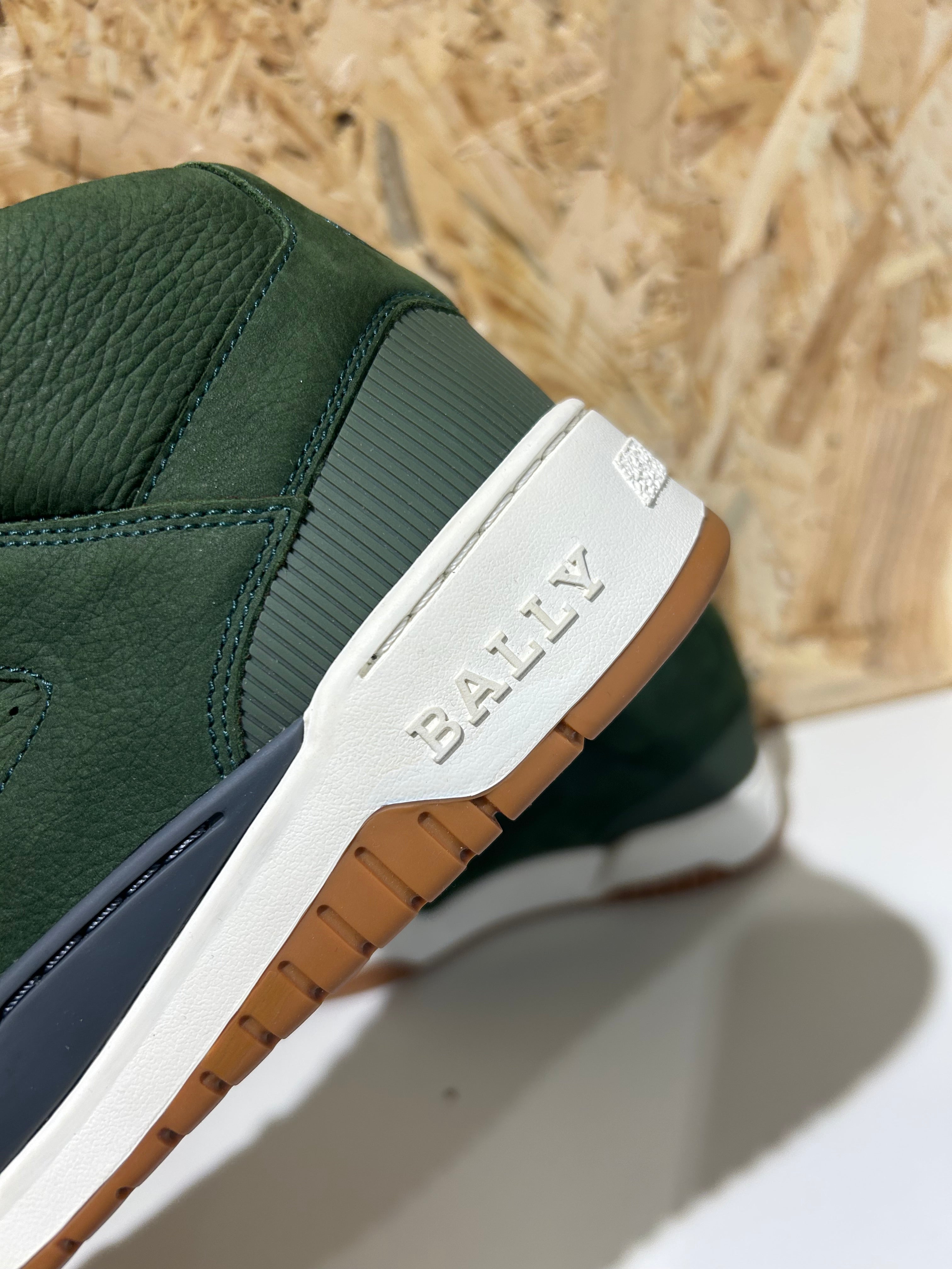 Bally scarpe da uomo verde scuro Taglia 40 EU6